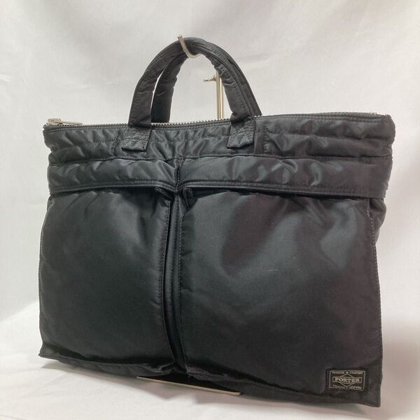 【美品】PORTER ポーター TANKER タンカー ブリーフケース BK