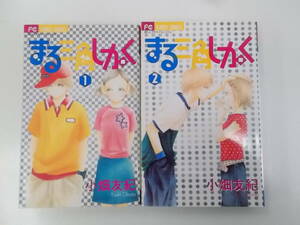 72-00332 - まる三角しかく 1～2巻 全巻セット 完結 小畑友紀 (小学館) コミック 送料無料 レンタル落ち 日焼け有 ゆうメール発送