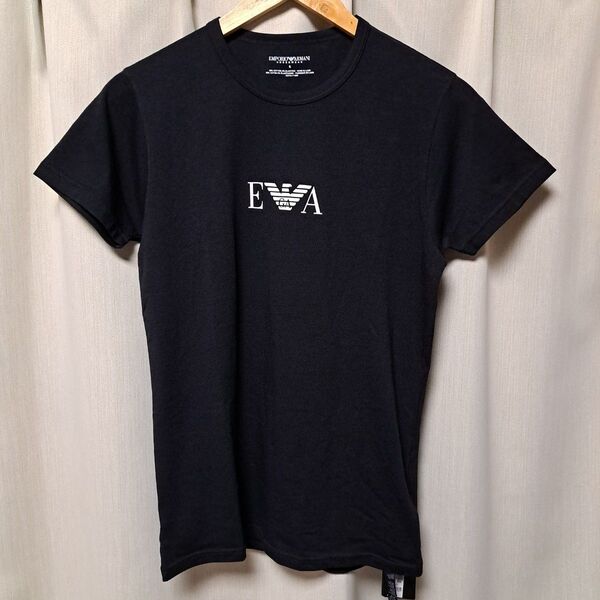 新品タグ付き!エンポリオアルマーニ クルーネック ロゴTシャツ メンズS イーグルロゴ