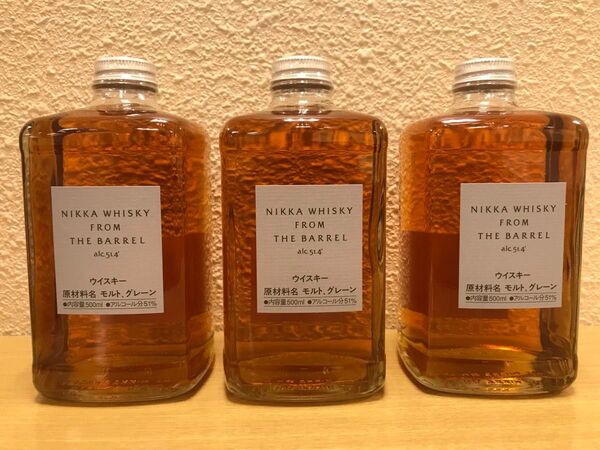paypay10%還元 3本セット ニッカ フロムザバレル 500ml