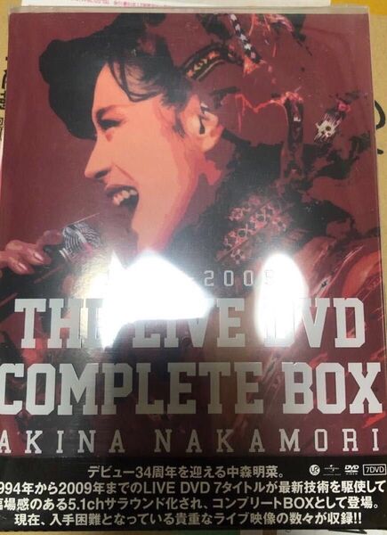 中森明菜 THE LIVE DVD COMPLETE BOX DVD