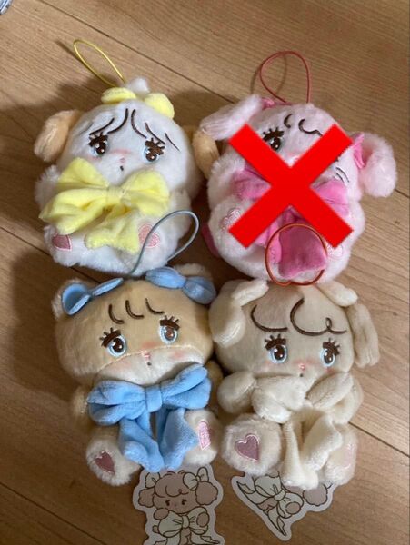 mikko characters抱きしめおリボンマスコット 3種