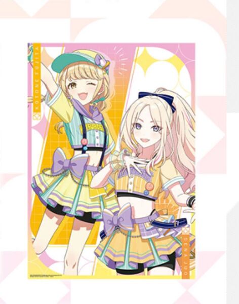 一番くじ 学園アイドルマスター D賞 描きおろし A3クリアポスター 藤田ことね&十王南星