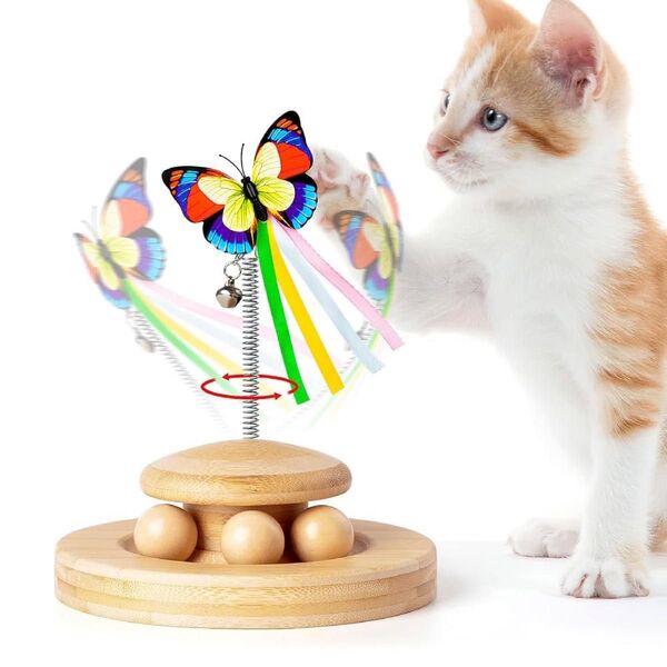 猫 おもちゃ 猫のおもちゃ 回転ボール ペット用品 猫じゃらし ストレス解消
