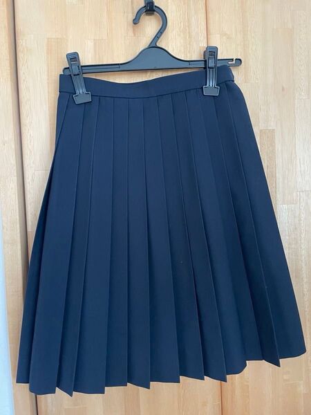 プリーツスカート 膝丈 s 夏用