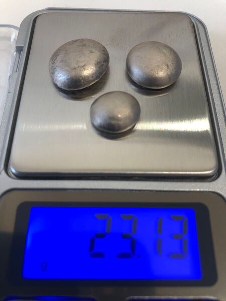 金パラ 金パラボタン 撤去冠 23.1g