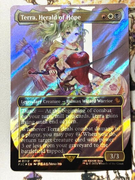 MTG 魔導の力を持つ少女、ティナ/ボーダーレス サージfoil 英語 ファイナルファンタジー