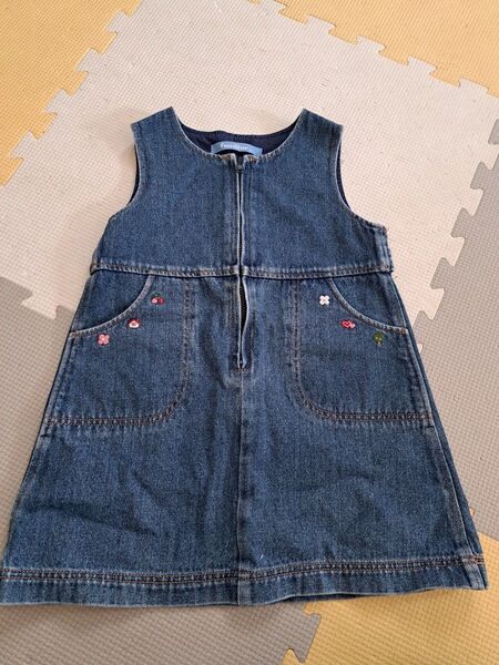 ファミリア デニム ワンピース familiar 90㎝