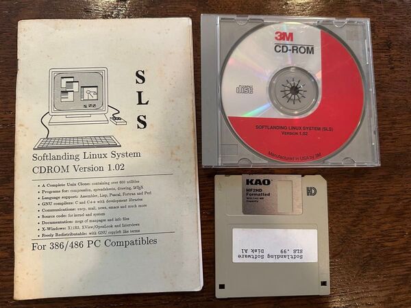 激レア Softlanding Linux System CDROM Version 1.02 他2点