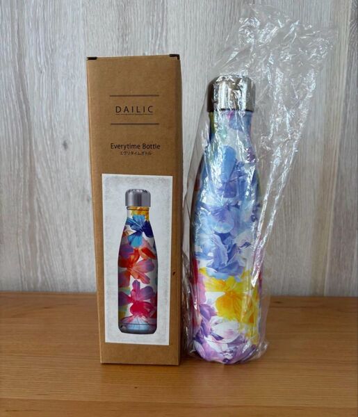 水筒ボトル・DAILICステンレスボトル魔法瓶500ml花柄dailiエヴリタイムボトル