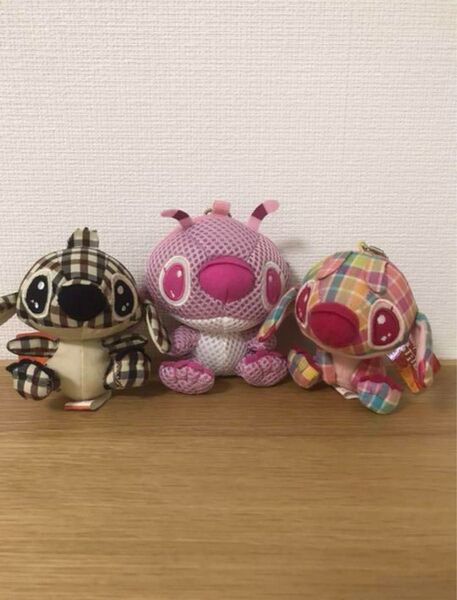 ディズニー・スティッチぬいぐるみキーホルダー3体セット