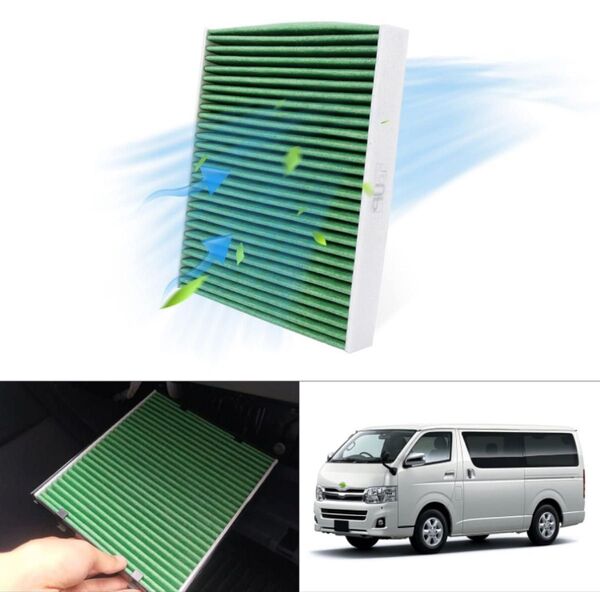 トヨタ ハイエース専用 200系 2004年8~ エアコンフィルター ハイエース エアコンフィルター ハイエース フィルター 車用