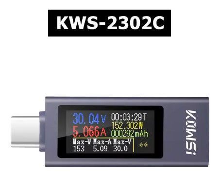 KWS2302C USBテスター Type-C 電圧計 電流計