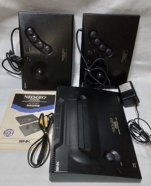 セール NEO GEO AES 本体 説明書 アーケードスティック2個 ACアダプター セット Neo-0