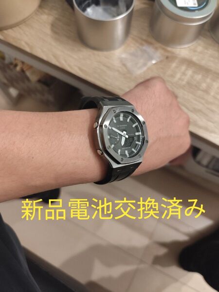 カシオーク CASIO GA-2100 ブラック メタル