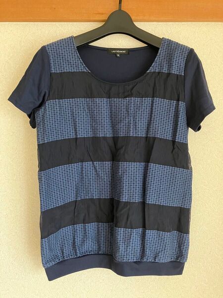 美品★ロートレアモン★日本製半袖カットソー38M 紺ネイビー Tシャツ ブラウス