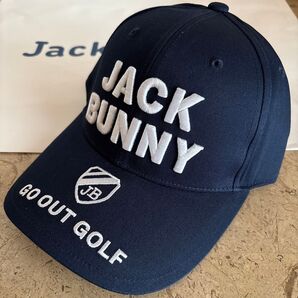 ジャックバニー JACK BUNNY ツイルキャップ キャップ 帽子 ゴルフ パーリーゲイツ 紺