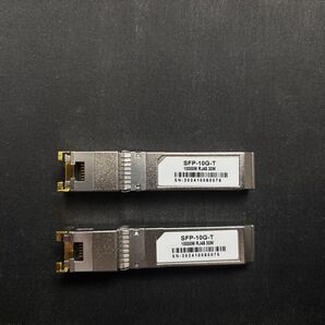 新品 10GBase-T SFP+モジュール 10Gカッパー RJ-45 SFP+ CAT.6a 最大30m 2本セット