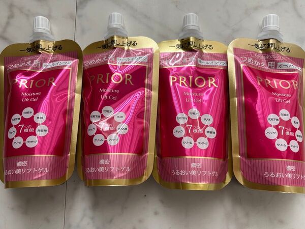 PRIOR プリオールモイスチャーリフトゲル105ml 詰め替え用×4個
