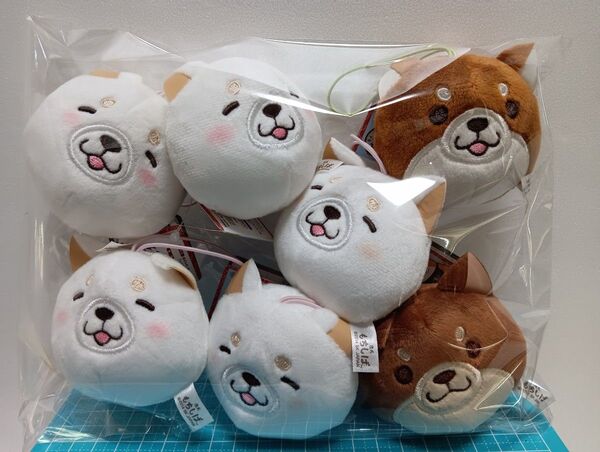 忠犬 もちしば☆フェイスマスコット☆7個まとめて