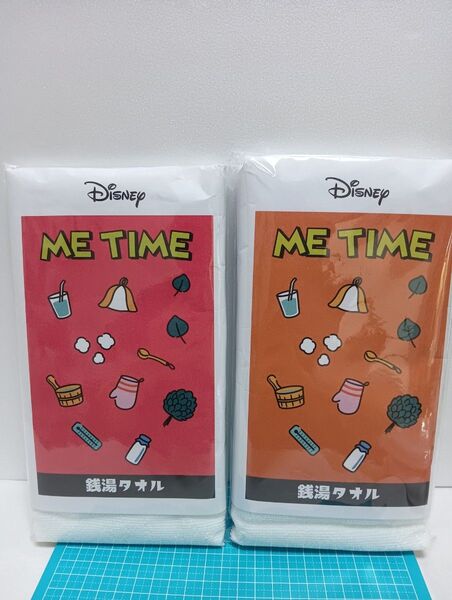 【NOB】① ディズニー☆ミッキーマウス+くまのプーさん☆銭湯タオル☆2個まとめて