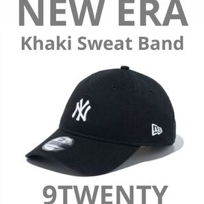 NEWERA ニューエラ ベースボール キャップ ヤンキース ブラック 14109799 カーキスウェットバンド 9TWENTY