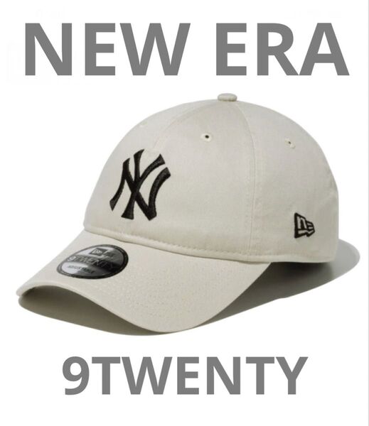 NEW ERA ニューエラ 9TWENTY キャップ ニューヨーク ヤンキース 13552111 アイボリー ブラック MLB
