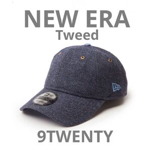 NEW ERA ニューエラ 9TWENTY キャップ ツイード ネイビー 無地 ウール 14307602 navy tweed