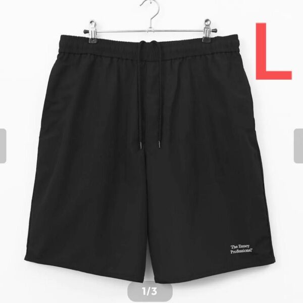 25SS ENNOY Nylon Easy Shorts Black L エンノイ スタイリスト私物 ショートパンツ ハーフパンツ