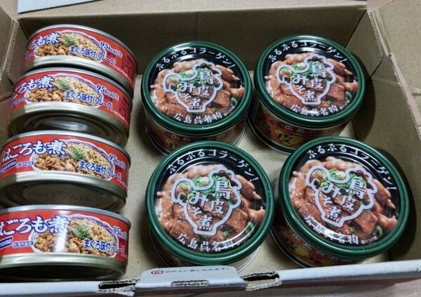 はごろも煮(70g)×4缶 鳥皮みそ煮(130g)×4缶