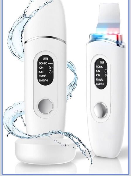 美顔器 ウォーターピーリング IPX7防水 超音波 ピーリング
