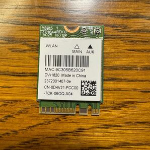 DELL ラップトップ用ワイヤレスカード DW1820
