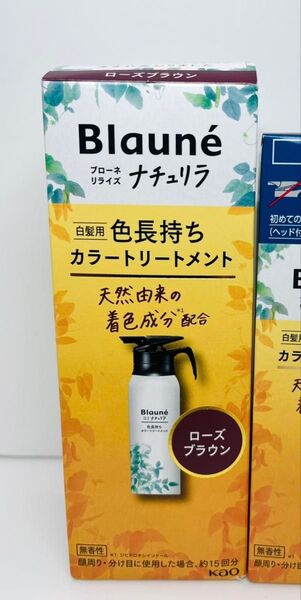 花王 ブローネ ナチュリラ カラートリートメント リライズ 白髪染め ローズブラウン