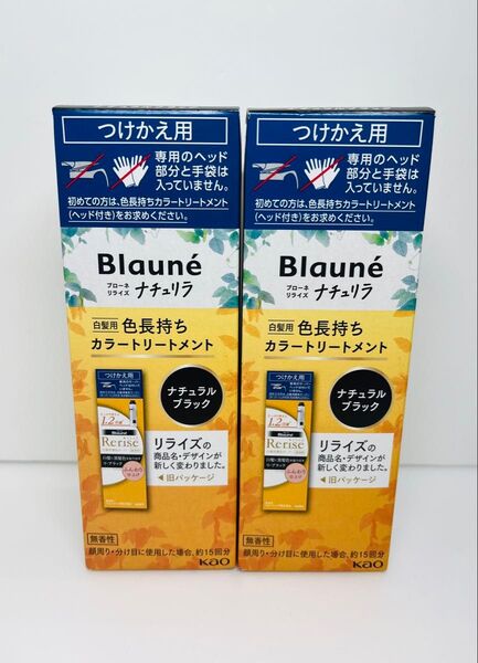 花王 ブローネ ナチュリラ カラートリートメント リライズ 白髪染め ナチュラルブラック