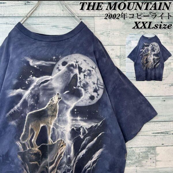 【超ビッグサイズ】2002年 THE MOUNTAIN オオカミ Tシャツ ヴィンテージ ビンテージ 00s ビッグサイズ