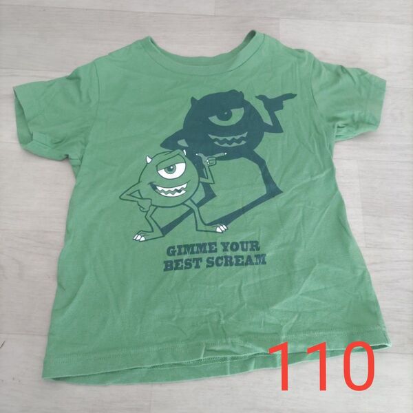 UNIQLO〈ユニクロ〉 モンスターズインク マイク 半袖Tシャツ 110サイズ ディズニー PIXAR