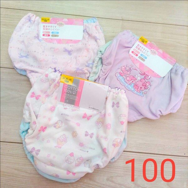 女の子 ショーツ(パンツ) 下着 6枚セット 100サイズ 新品 綿100%あり ガロー アイリン