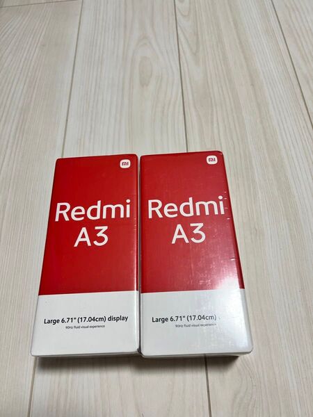 Xiaomi Redmi A3 Black(4GB/128GB) NEW Simフリー 2台