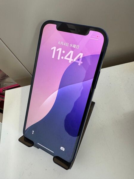 美品 SIMフリー iPhone12 128GB ブルー バッテリー100% Apple