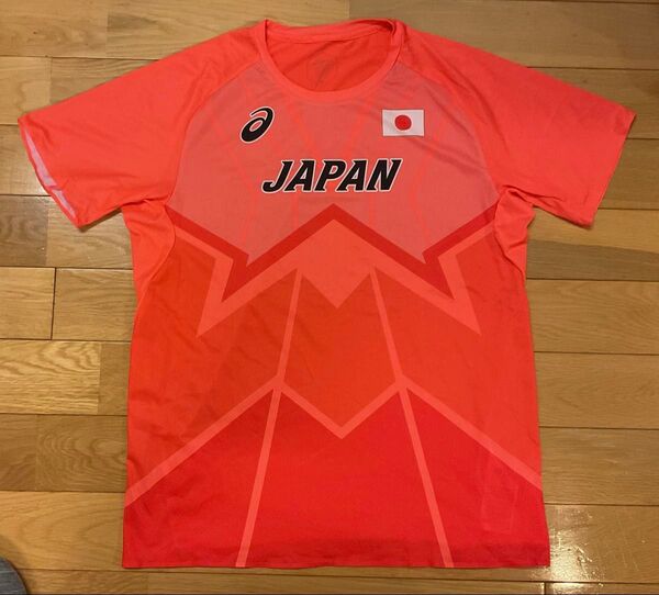 asics 陸上日本代表 Tシャツメンズ Lサイズ