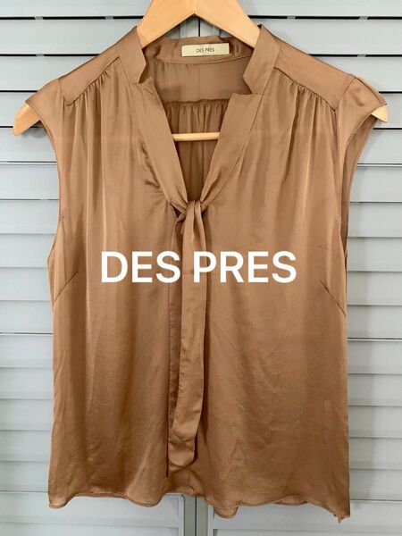 DES PRES デプレ/トゥモローランド ボウタイブラウス ノースリーブ