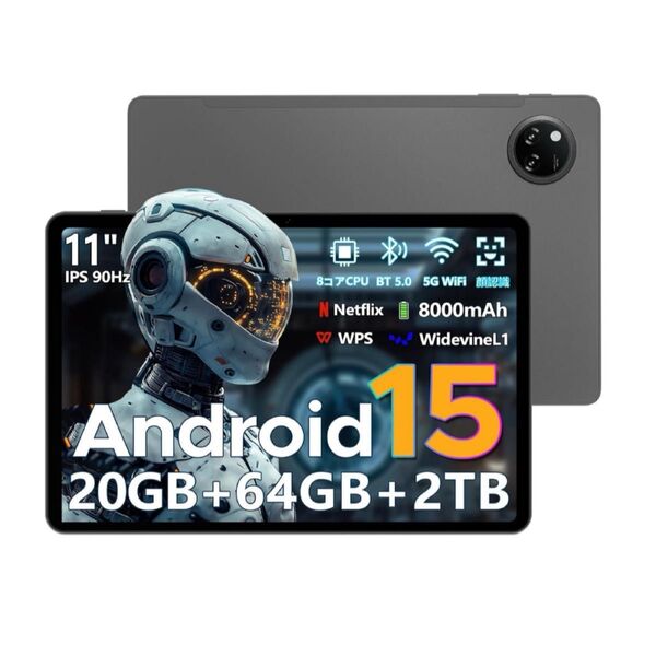 タブレット 11インチ Wi-Fiモデル A9+ Android 15 タブレット20GB+64GB+2TB拡張 8コア