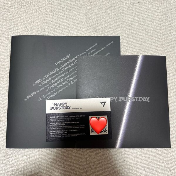 seventeen HAPPY BURSTDAY CD lyric book 未再生 アルバム devil 盤 carat 盤