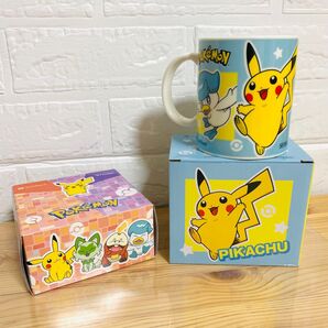 【新品未使用】ポケモン マグカップ ピカチュウ 箱ティシュセット