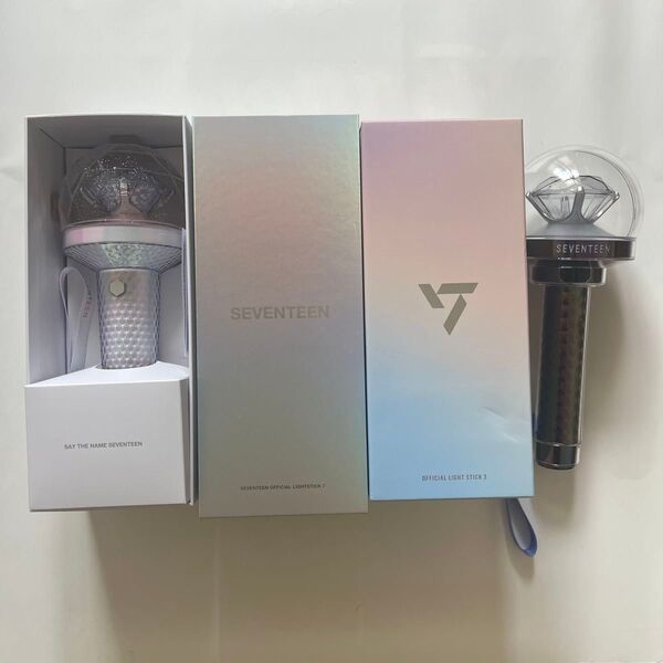 SEVENTEEN OFFICIAL LIGHTSTICK Ver.2 Ver.3 公式ペンライト CARAT棒 2点セット