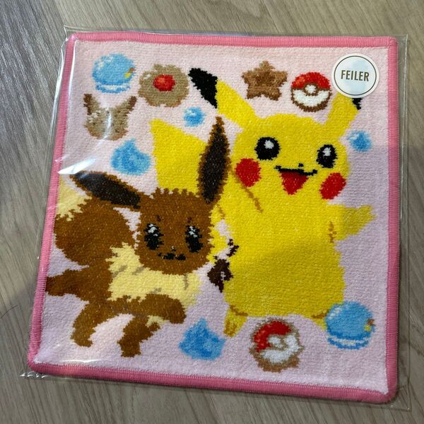 フェイラー FEILER ハンカチ ポケモン ピカチュウ イーブイ 新品 未使用