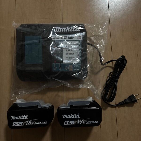 新品未使用 マキタ 急速充電器 DC18RF リチウムイオンバッテリー 18V 6.0Ah 雪マークあり BL1860B
