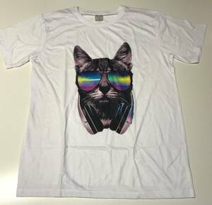 猫ちゃん Tシャツ サングラス @D-19-22