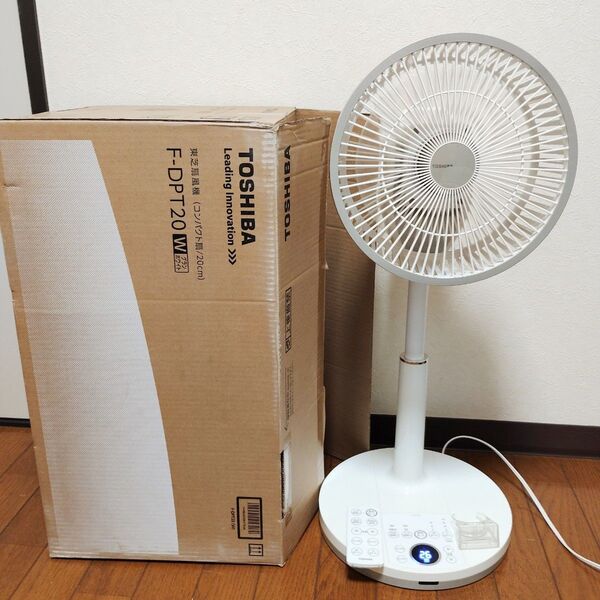 訳あり 東芝 F-DPT20 扇風機 白 コンパクト TOSHIBA