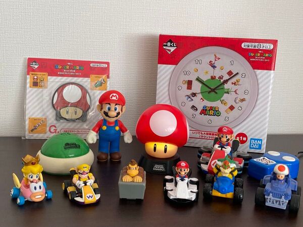 Nintendo ニンテンドー スーパーマリオ フィギュア 一番くじ 時計 ライト マリオカート プルバック ハッピーセット